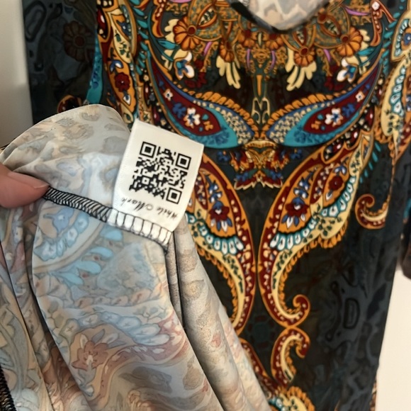 White Mark 3/4 Sleeve Handkerchief Hem Tunic Top (size 1x) - Picture 13 of 16